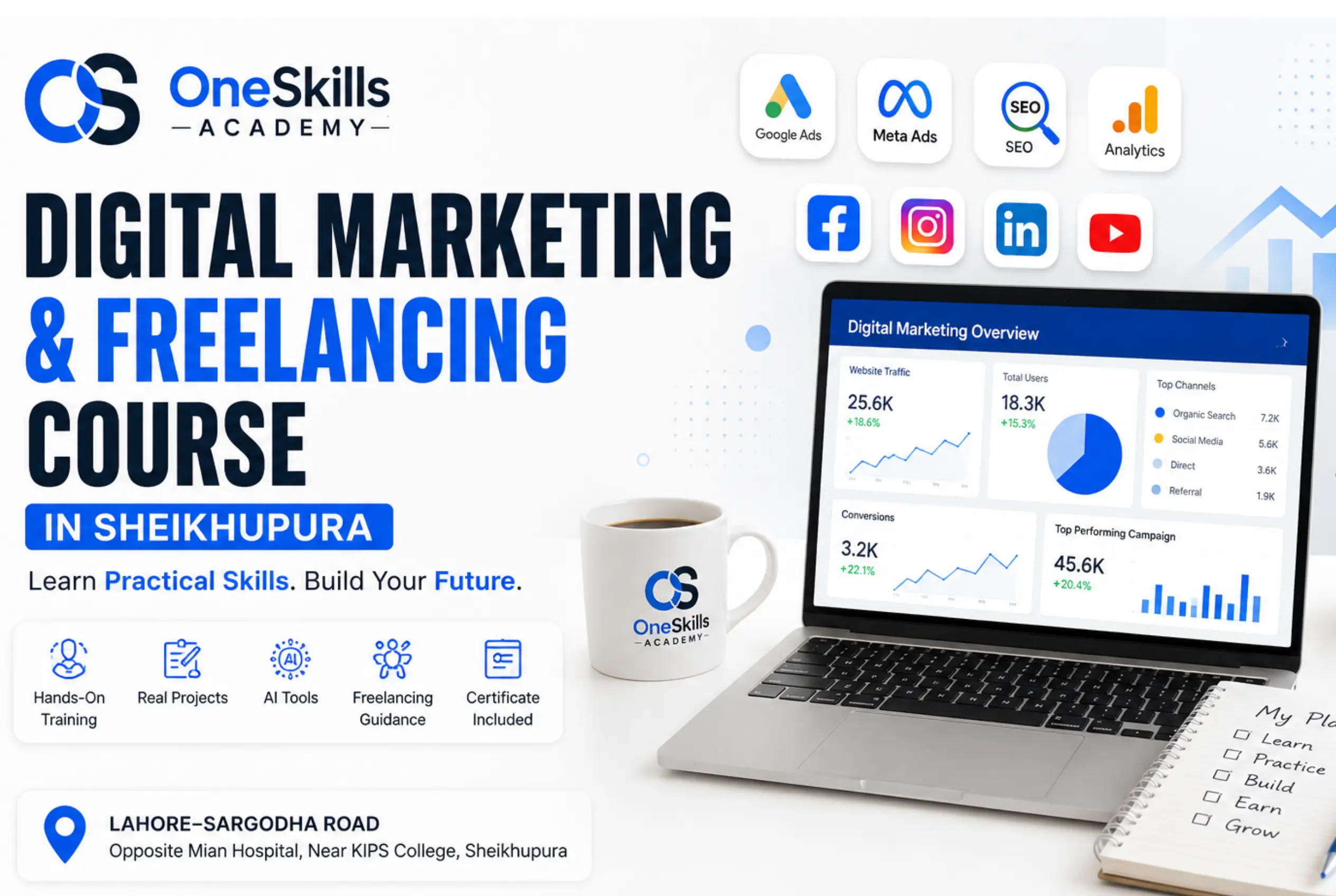 Best Digital Marketing & Freelancing Course Sheikhupura